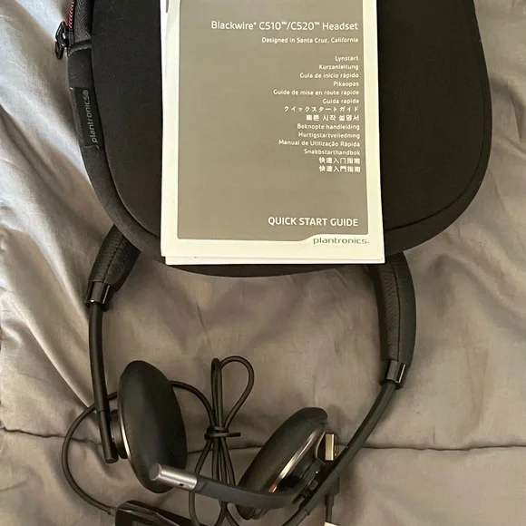 🆕 Plantronics Blackwire C-520M USB Headset, On-Ear Mono Headset, Wired - Picture 8 of 9